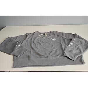 Live Love Dream Womens Crop Pullover Sweatshirt Gray "But I Don't Do Winter"